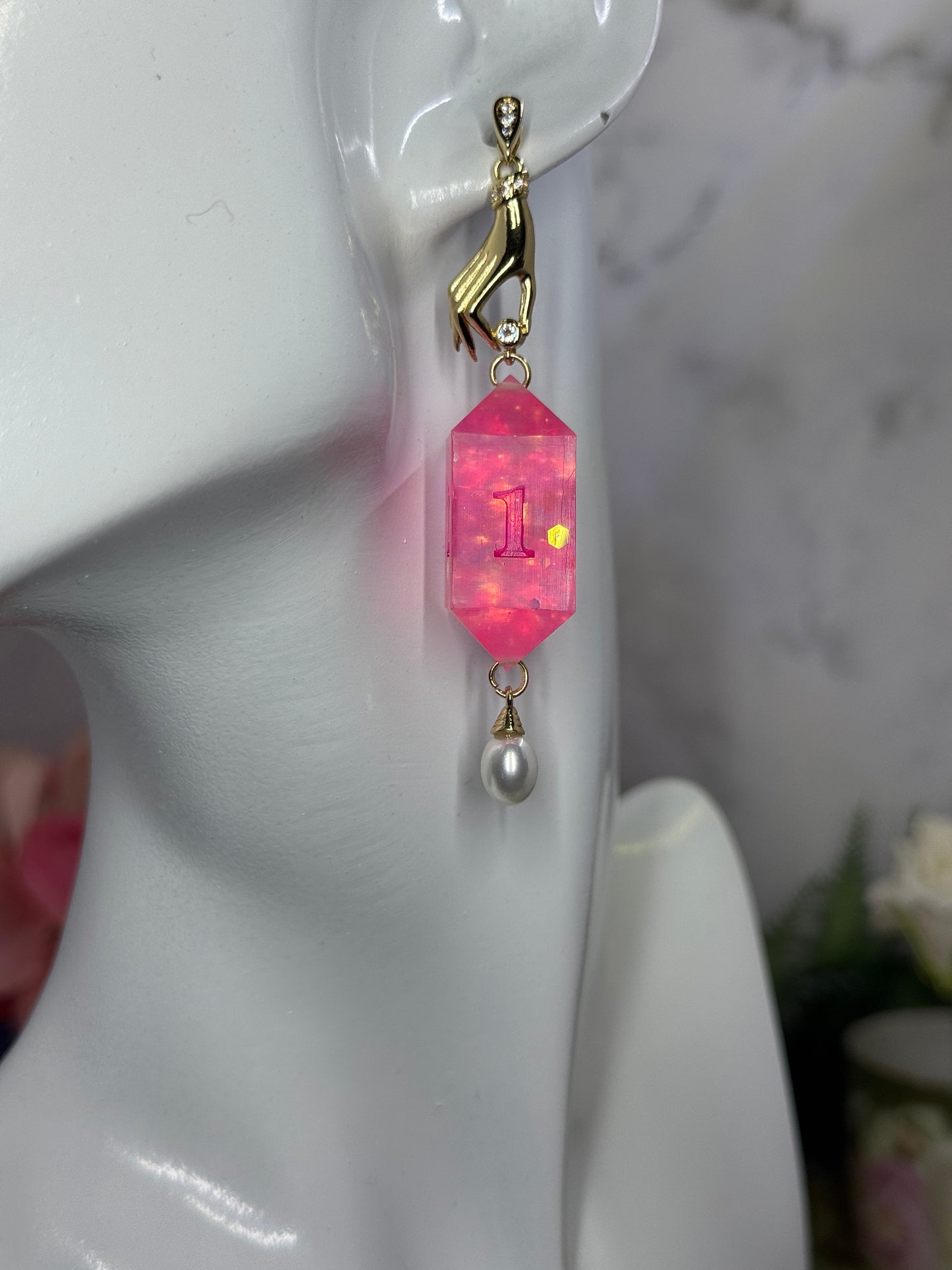 Earrings | Hands of Fate | Polyhedral Dice Earrings