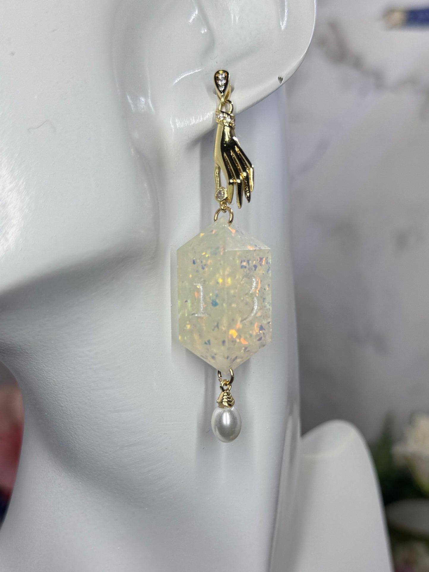 Earrings | Hands of Fate | Polyhedral Dice Earrings