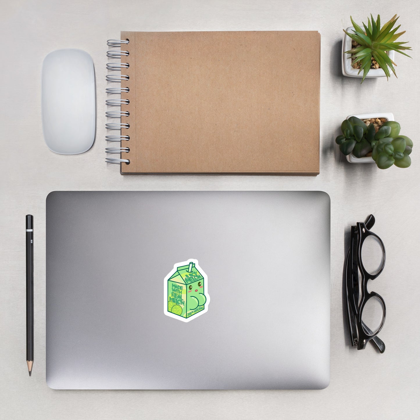 Juicy Melon Carton Sticker