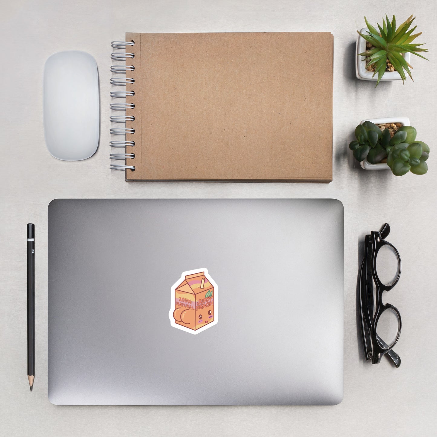 Juicy Peach Carton Sticker