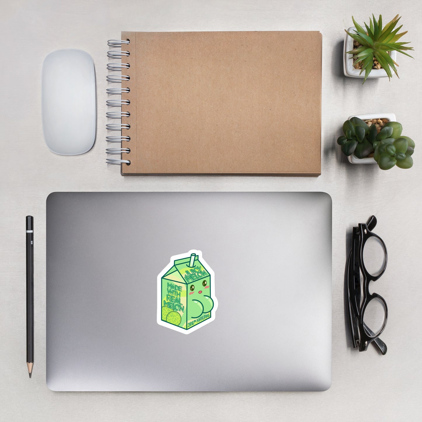 Juicy Melon Carton Sticker