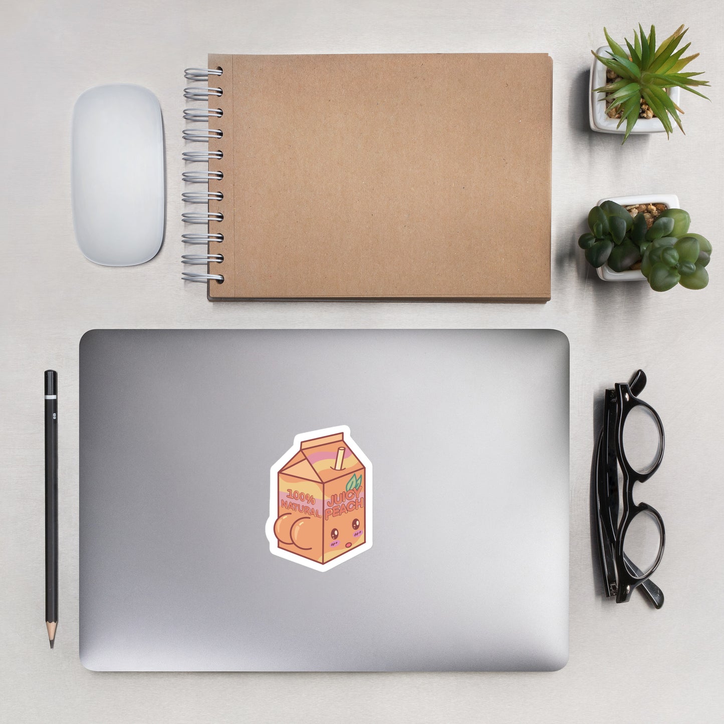 Juicy Peach Carton Sticker