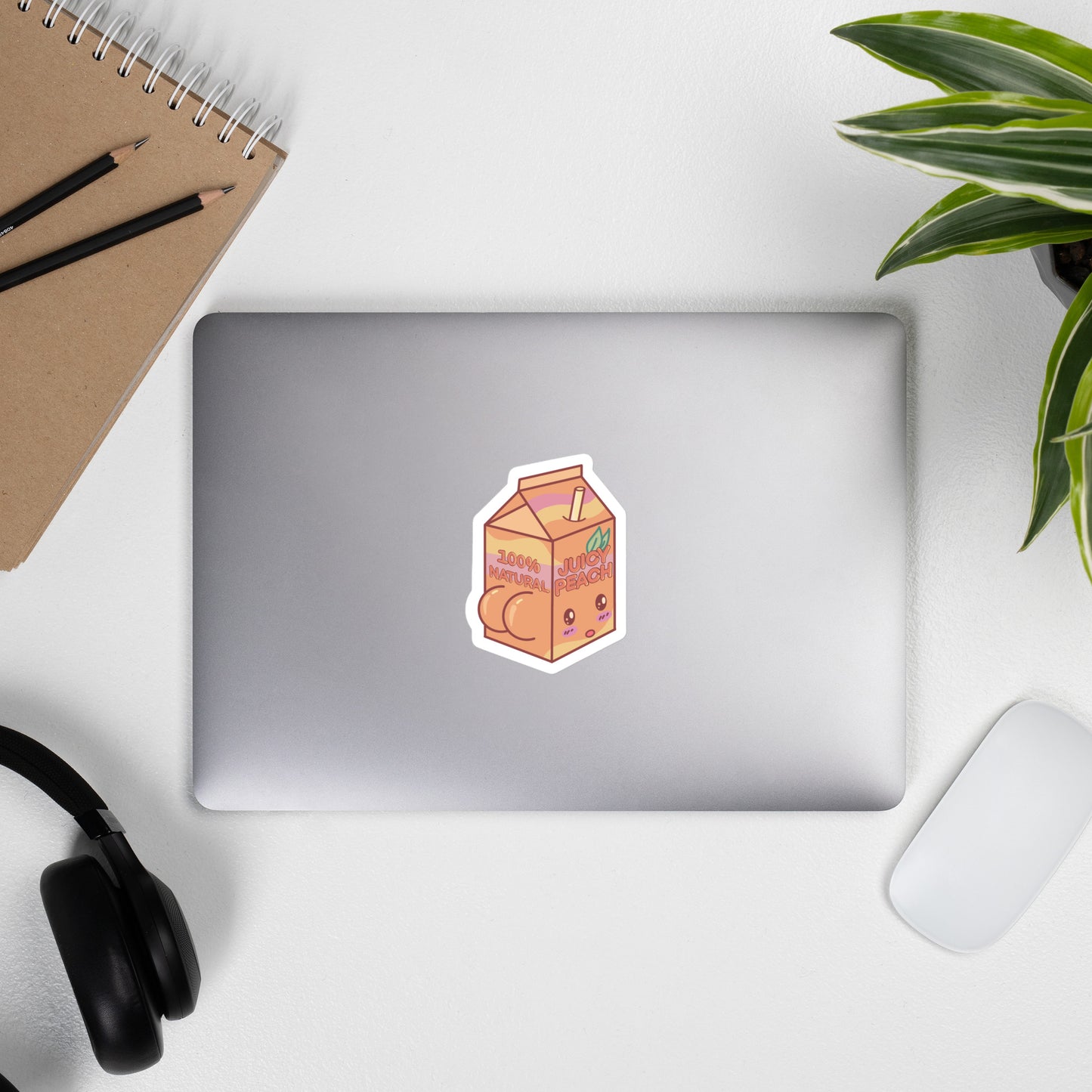 Juicy Peach Carton Sticker