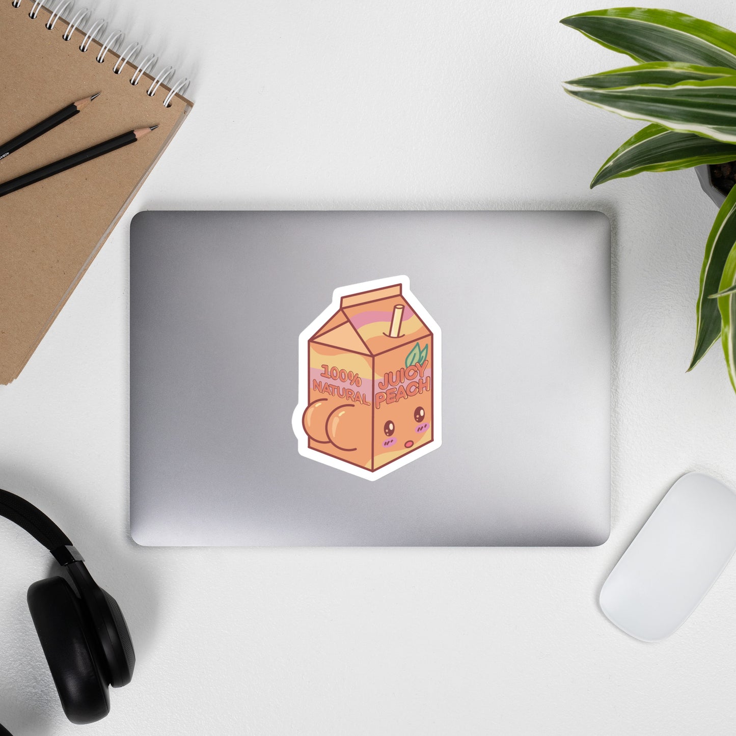 Juicy Peach Carton Sticker
