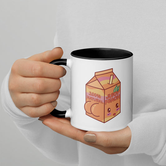 Juicy Peach Mug with Color Inside