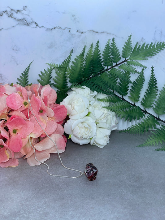 Dice Pendant | Silver Necklace (40cm)