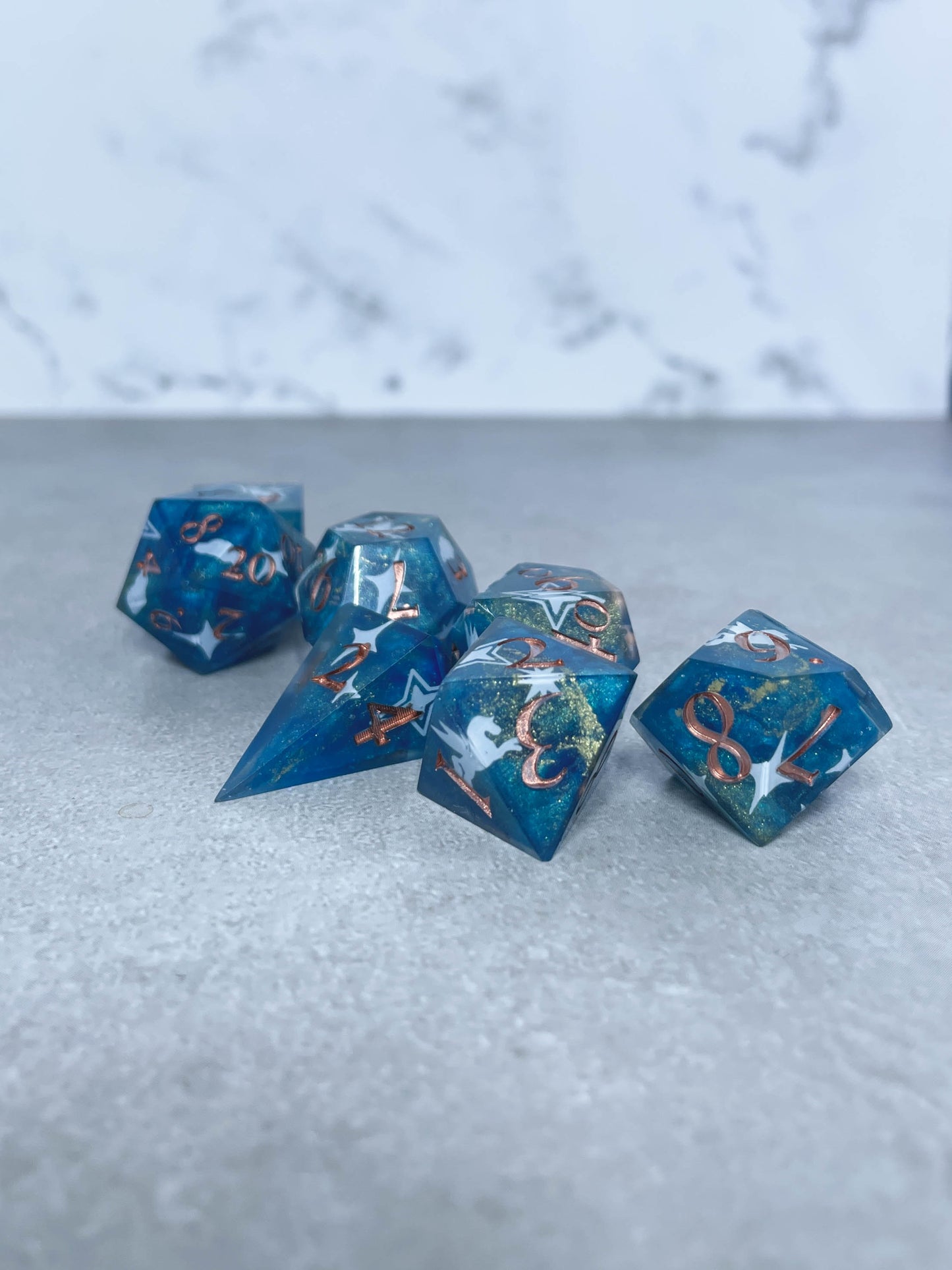 Sky Full of Stars | 7 Piece Polyhedral Dice Set
