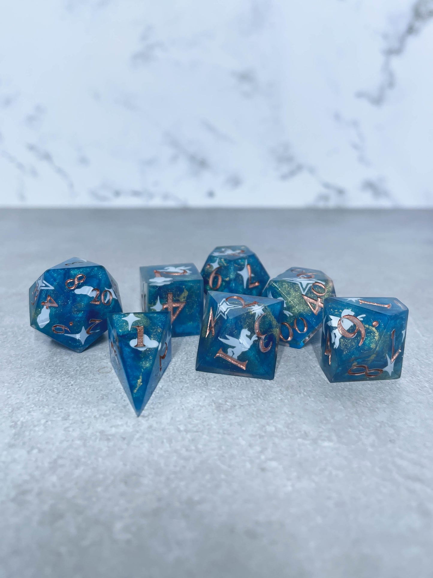 Sky Full of Stars | 7 Piece Polyhedral Dice Set