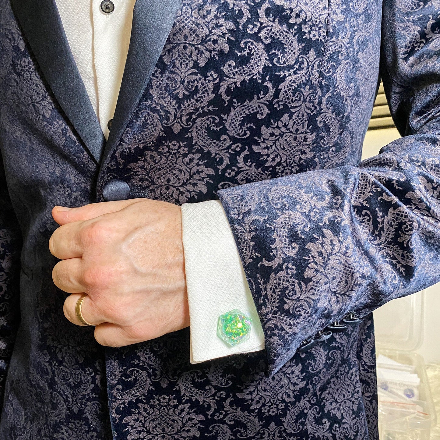 D20 Cufflinks | Gelatinous Mood