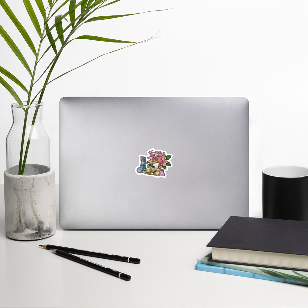 Tea & Dice Sticker