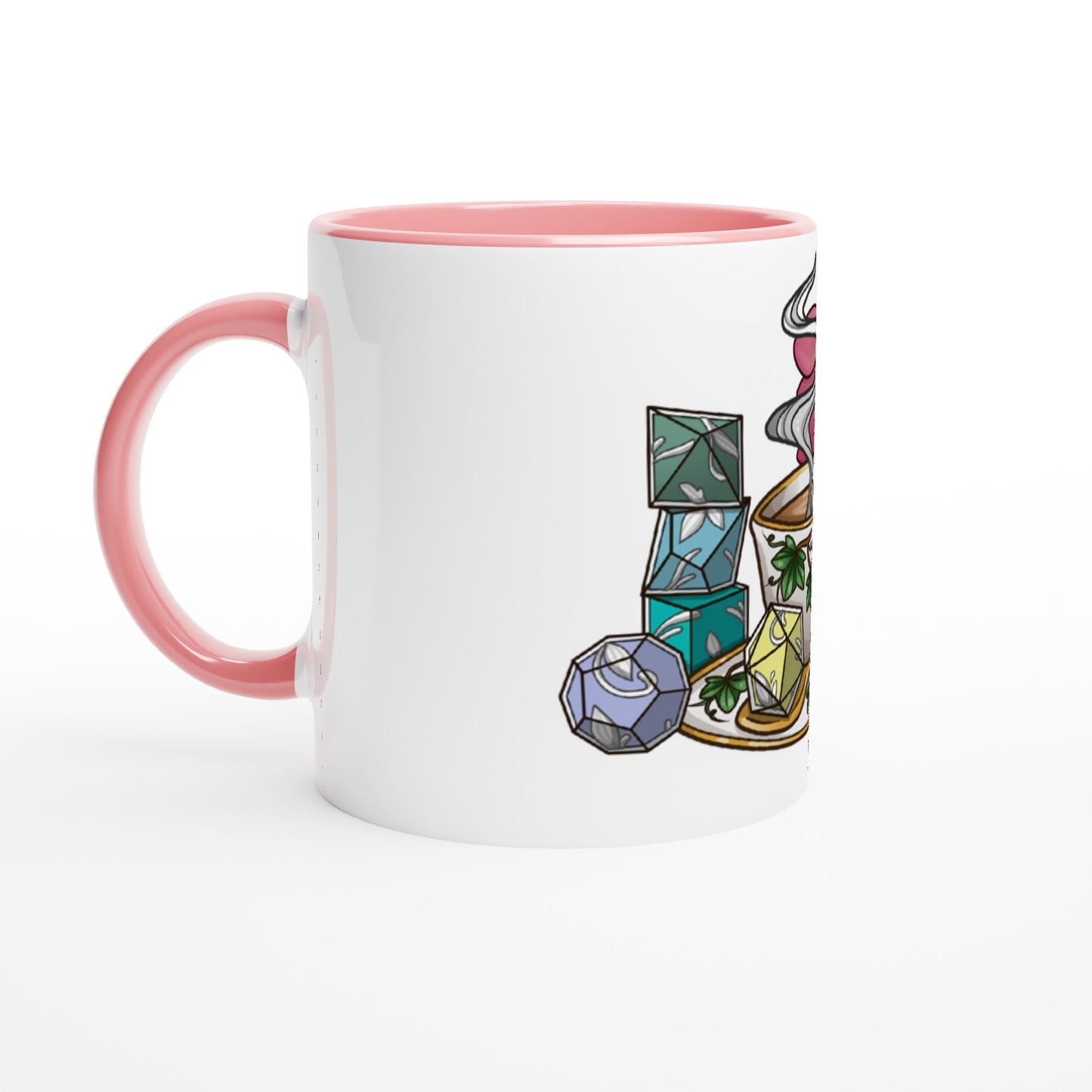 Tea and Dice Colour Mug