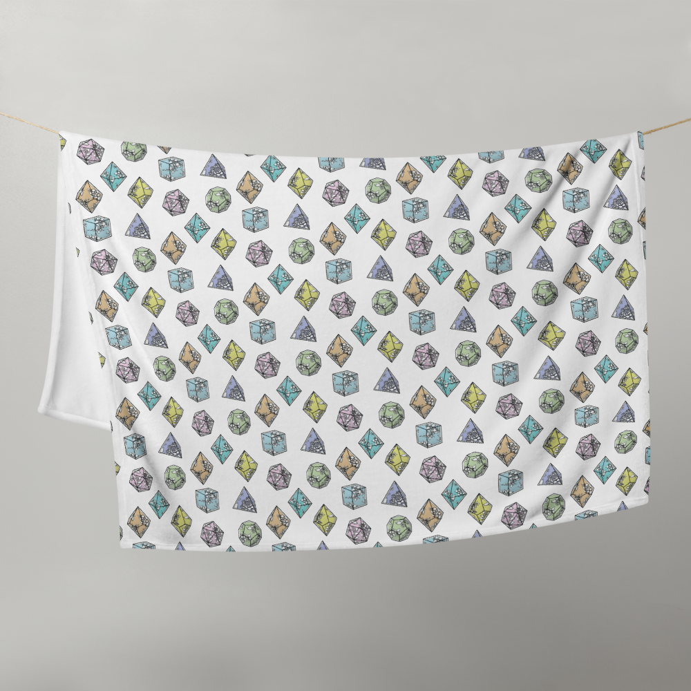 Filigree Dice Throw Blanket