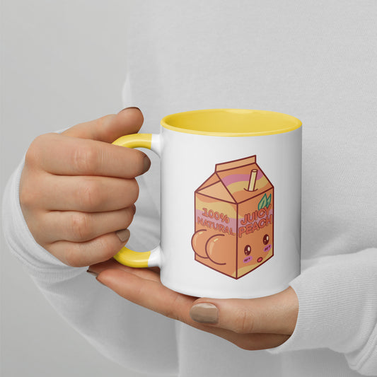 Juicy Peach Mug with Color Inside