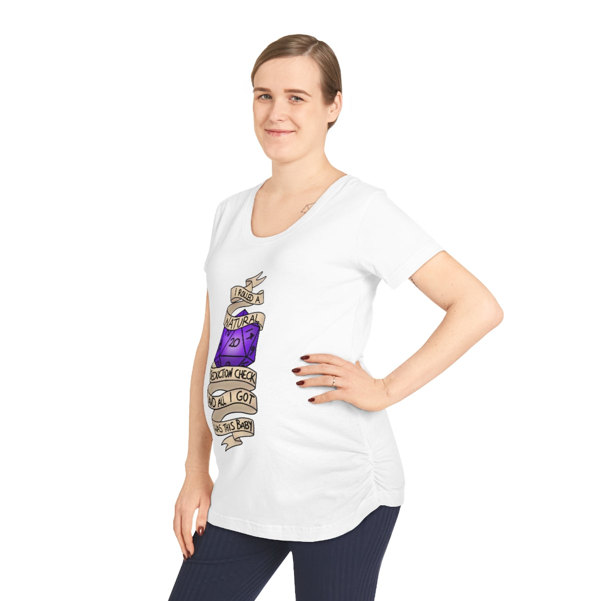 I rolled a natural 20 seduction check and all I got was this baby pregnancy T-Shirt