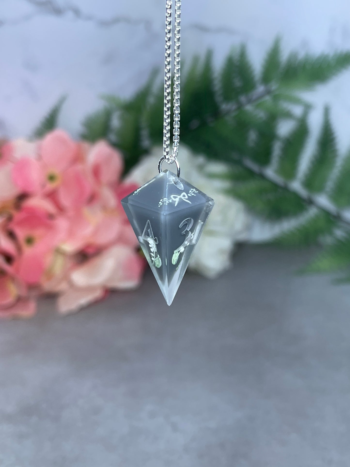 D4 Pendant | Sterling Silver Necklace (40cm)