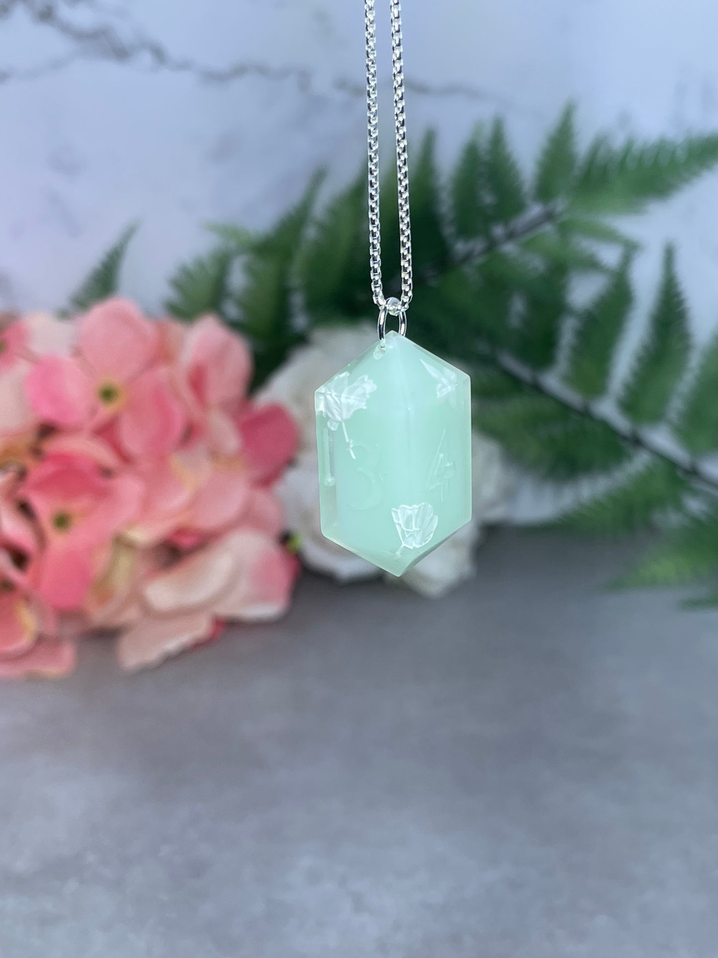 D4 Pendant | Sterling Silver Necklace (40cm)