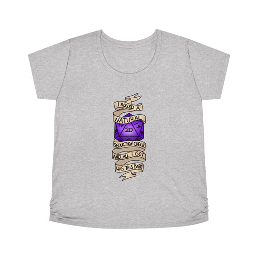 I rolled a natural 20 seduction check and all I got was this baby pregnancy T-Shirt