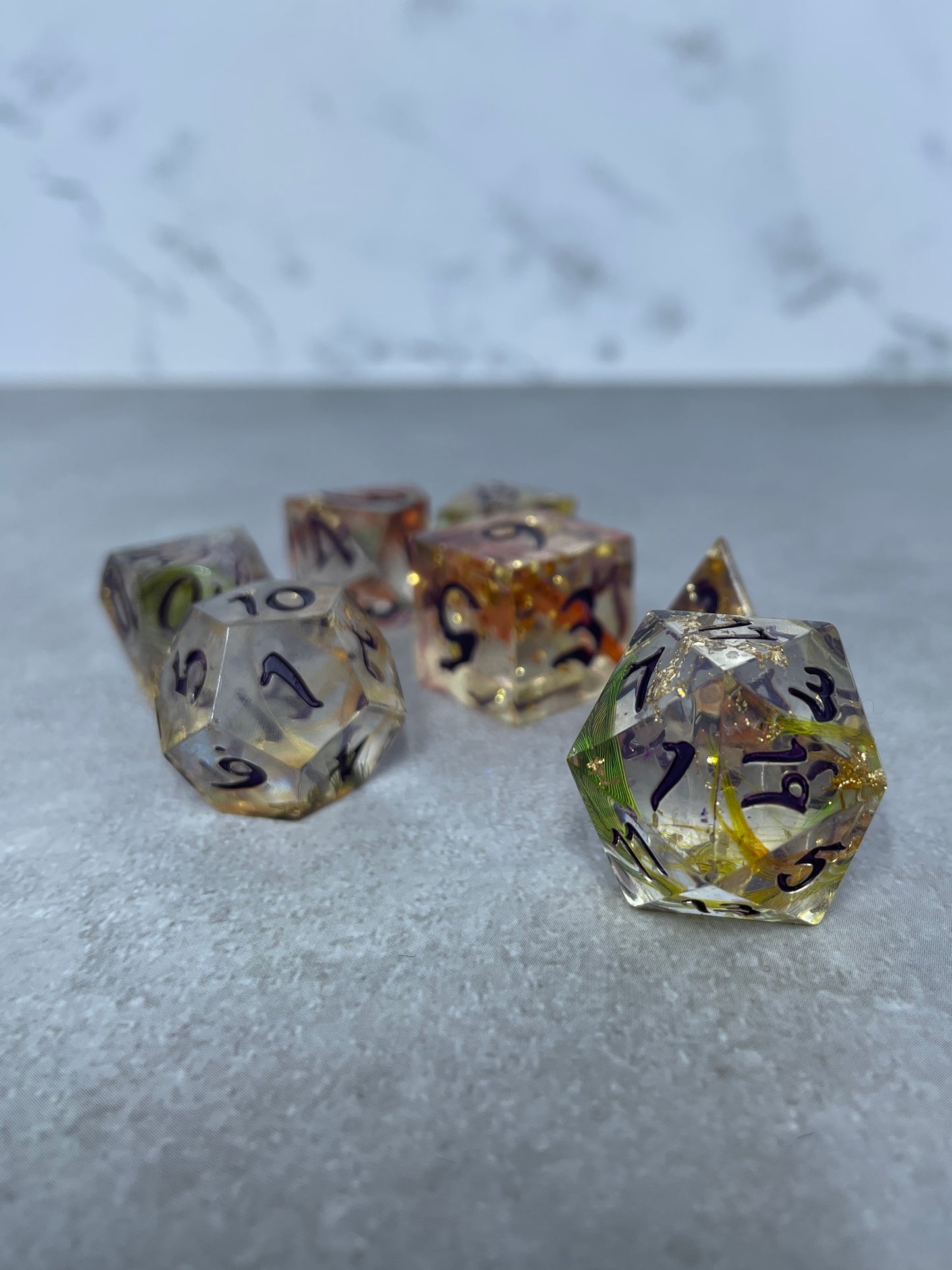 Popinjay | 7 Piece Polyhedral Dice Set