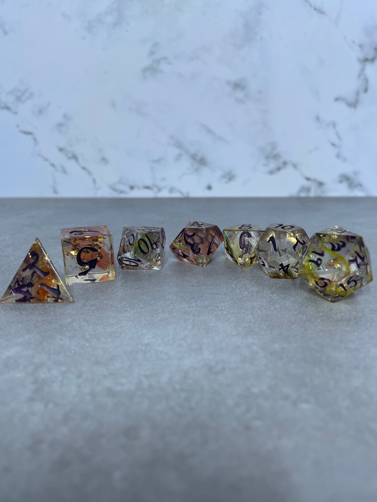 Popinjay | 7 Piece Polyhedral Dice Set