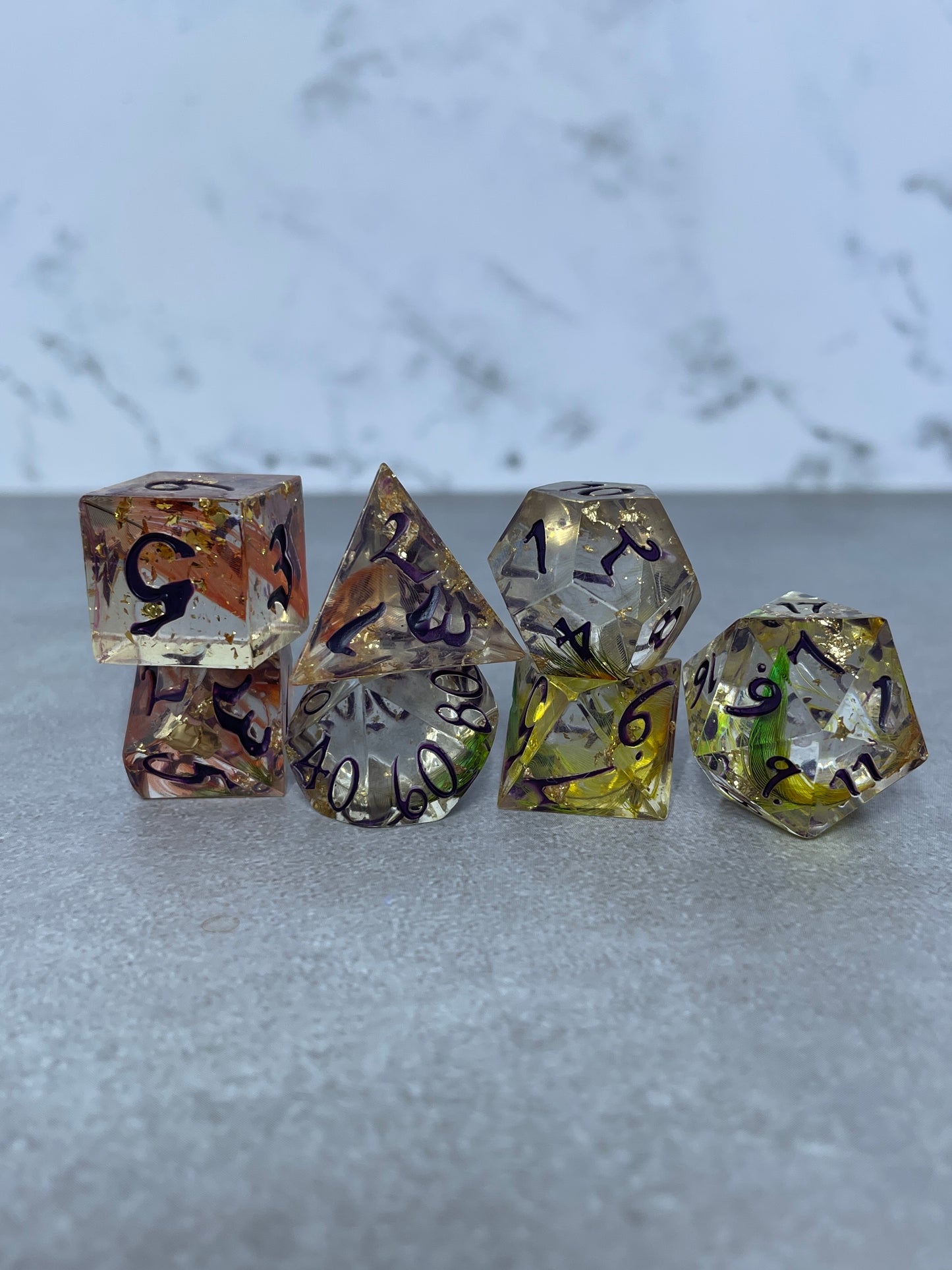 Popinjay | 7 Piece Polyhedral Dice Set