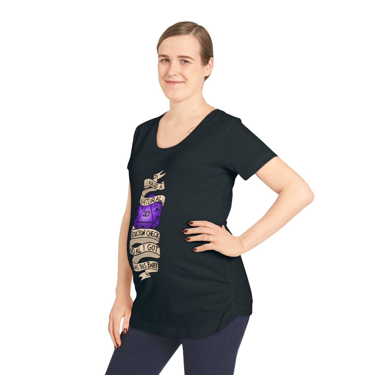 I rolled a natural 20 seduction check and all I got was this baby pregnancy T-Shirt