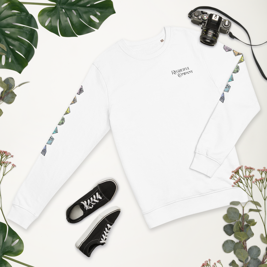 Pastel Filigree Dice Unisex Organic Sweatshirt